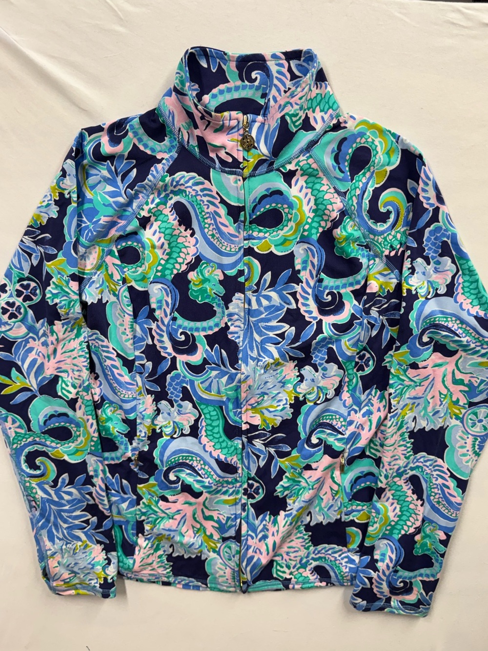 Lilly Pulitzer Luxletic Women’s Size XL Floral Full Zip Activewear Serena Jacket